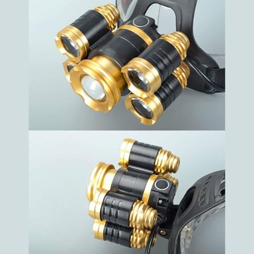 ФОНАРЬ ТАКТИЧЕСКИЙ ФОНАРЬ 5 СВЕТОДИОДОВ, АККУМУЛЯТОРНЫЙ, МОЩНЫЙ