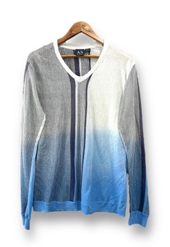 ARMANI bluzka sweterkowa 40 L LEN COTTON