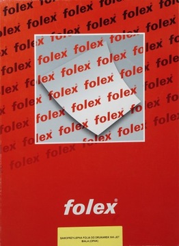 Folia samoprzylepna biała Folex SIVN do drukarek atramentowych 50A4