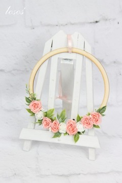 Цветочный венок-обруч для украшения дома в стиле ЦВЕТА