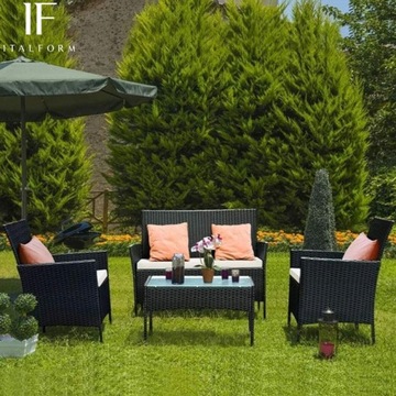 MEBLE OGRODOWE ZESTAW TECHNORATTAN ITALFORM RATAN