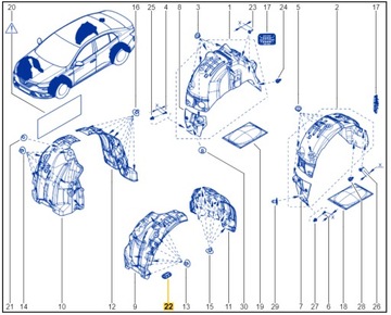 ZAŚLEPKA PROGU RENAULT MEGANE IV OE 7703074622