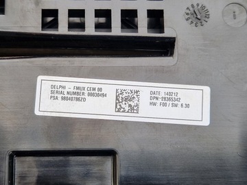 C4 II B7 PŘED FACELIFT PANEL AUTORÁDIO NAVIGACE KLIMATRONIC 98040786ZD 2010-15