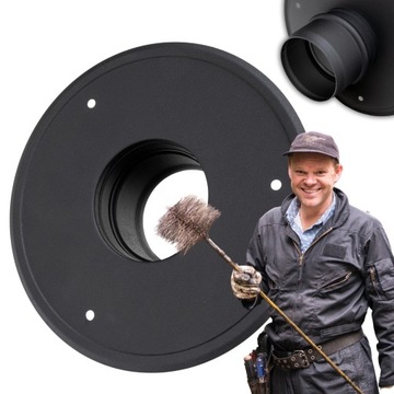 ROZETA Z USZCZELKĄ fi 80mm do kominów na pellet Darco SPKP PELET PIEC