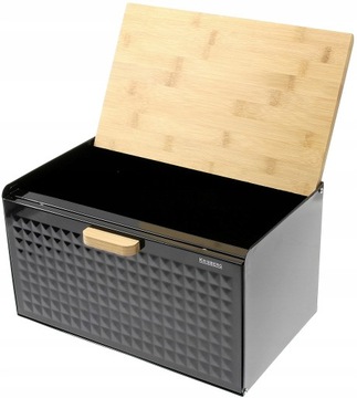 CHLEBAK Pojemnik CHLEB Pieczywo DREWNO 2 x POKRYWA