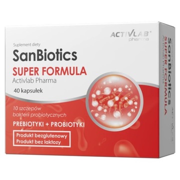 SanBiotics SUPER FORMULA 40 kapsułek (sanprobi) Activlab