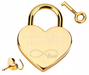 Любовь навесной замок СЕРДЦЕ мост принт гравировка подарок подарок на день мальчика