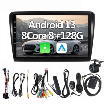2Din Android 13 Radio dla Skoda Superb 2 B6 2008 - 2015 GPS DSP