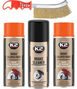 K2 BRAKE CALIPER FARBA LAKIER DO MALOWANIA ZACISKÓW HAMULCOWYCH POMARAŃCZOW