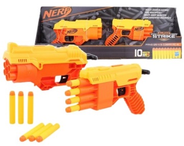 NERF ALPHA STRIKE набір 2 шт. пістолет FANGQS-4 і COBRA RC-6 стрілки E8872