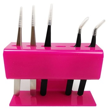 Eyelash Tweezers Storage Rack 6/8 Holes Acrylic Eyelash Extension Tools Org