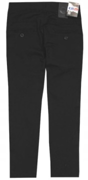 БРЮКИ ИЗ ЭЛЕГАНТНОЙ ТКАНИ ДЛЯ МАЛЬЧИКОВ, строгие, ЧЕРНЫЕ 10/11 T012B