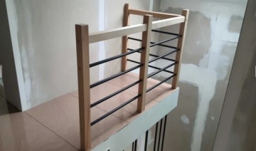 ТРУБКА ДЛЯ БАЛЮСТРАДЫ КОВРИК ЧЕРНЫЙ RAL 25 ММ 300 СМ СТОЙКА ДЛЯ БАЛЯС ПЕРИЛА