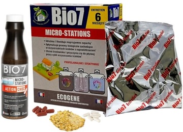 BIO7 CHOC + BIO7 MICRO STATIONS BIOLOGICZNE BAKTERIE DO OCZYSZCZALNI BIO 7