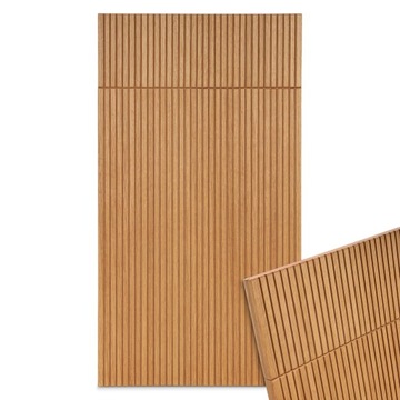 fronty meblowe fornirowane Lamel 12 dąb naturalny ryflowany 72x60