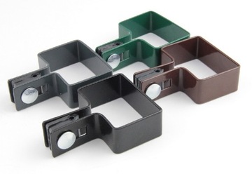 ЗАЖИМ КОНЦЕВОЙ 60х40 мм для панелей толщиной 3 мм - КОРИЧНЕВЫЙ