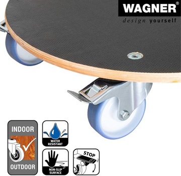 Подставка Wagner Multiroller Maxigrip на колесах, (Ø) 58 см