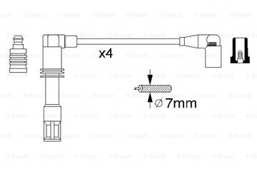 BOSCH PŘÍVODY ZAPALOVACÍ VW LUPO POLO 9N 1.4 16V
