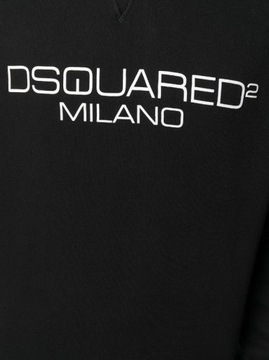 DSQUARED2 Milano markowa włoska bluza z kapturem BLACK roz. XL