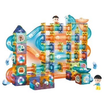 НАБОР МАГНИТНЫХ КОНСТРУКТОРОВ, СВЕТЯЩИЕСЯ, ГОРКА, ЗАМОК, 252 EL