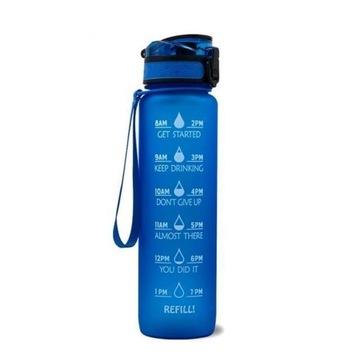 1L Track water bottle - Motivation - Time marker