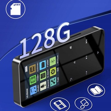 MP4 MP3-ПЛЕЕР 16 ГБ СЕНСОРНЫЕ НАУШНИКИ BLUETOOTH 5.0 Hi-Fi
