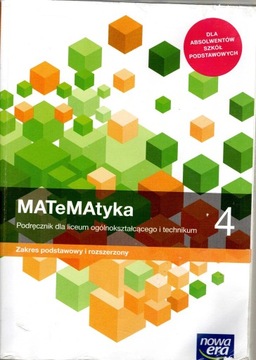 MATEMATYKA 4 PODRĘCZNIK ZP i R NOWA ERA
