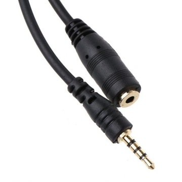 Kabel Przedłużacz Mini Jack 3,5 mm AUDIO 4 PIN 2M