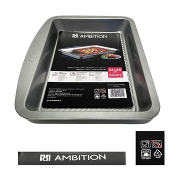 FORMA DO PIECZENIA BLACHA 37X29 PROSTOKĄT AMBITION