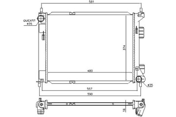 CHLADIČ MOTORU NISSENS 253101P200