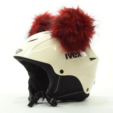 Украшение горнолыжного шлема - ШАРИКИ + ХВОСТ.