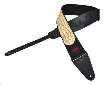 Pas Liszko do gitary z mocnej taśmy nylon + skóra