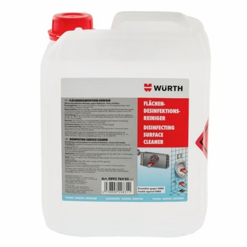 WURTH PREPARAT DO DEZYNFEKCJI KLIMATYZACJI FLACHENDESINFEKTIONSREINIGER 5L