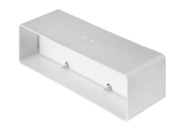 Łącznik z zaworem zwrotnym kanał płaski 60x120 ABS awenta