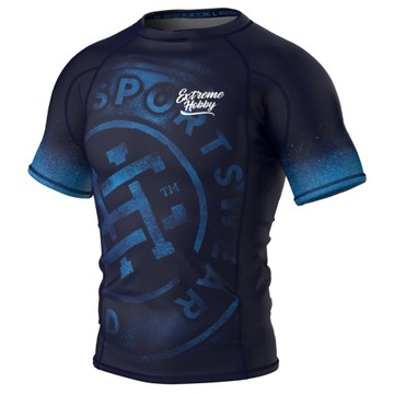 Rashguard z krótkim rękawem do MMA Męski Koszulka EXTREME HOBBY BADGE 3XL