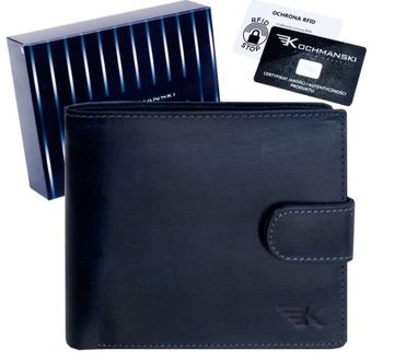 KOCHMANSKI skórzany portfel męski młodzieżowy RFID