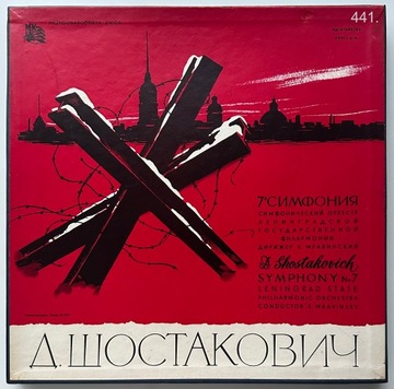 D. SZOSTAKOWICZ 7 SYMFONIA Box 2xLP NM Płyty Całość stan idealny