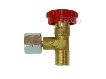 Угловой газовый клапан 1/4