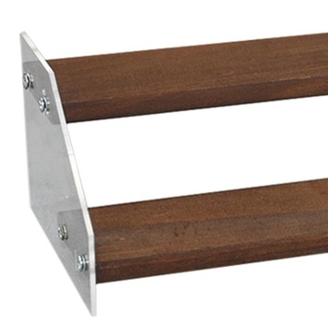 Uniwersalny drewniany akrylowy stojak wystawowy Organizer na przybory do makijażu 2 poziomy