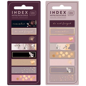 Interdruk zakładki indeksujące satin gold 1 opak.