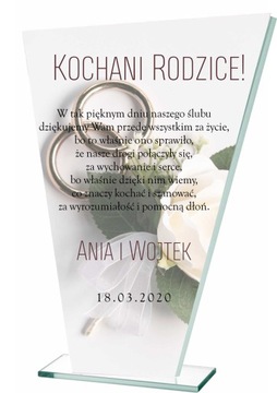 Statuetka dla rodziców, świadków, ślub