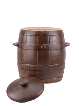 Керамическая бочка для маринования огурцов, капусты, 1,8 л. Колда