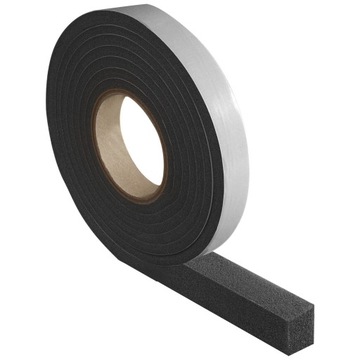 TAŚMA ROZPRĘŻNA USZCZELKA DACHOWA DO OKIEN DRZWI 20MM 60MM 3mb CZARNA