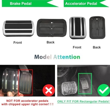 Pedały do gazu i hamulca automatyczna skrzynia biegów GAFAT