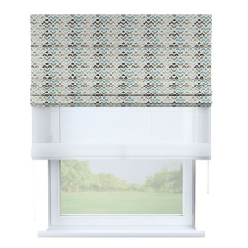 Римская штора Дуо, геометрический узор, 130х170