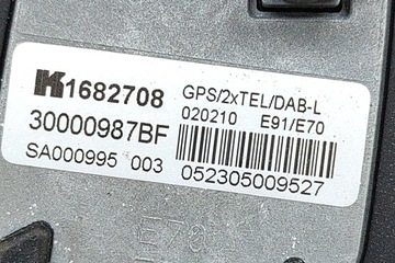 ANTÉNA STŘEŠNÍ BMW X5 E70 6959147 3.0 DIESEL 225KW 2010 25822024