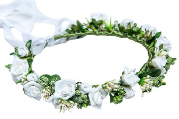 BIAŁY WIANEK KOMUNIJNY WIANKI DO KOMUNII BOHO