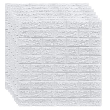 10SZT PANELE 3D ŚCIENNE SAMOPRZYLEPNE CEGŁA TAPETA