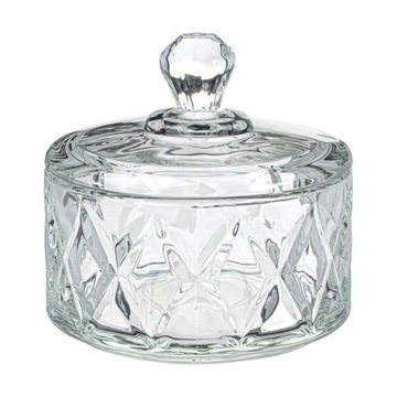 САХАРНИК СТЕКЛЯННЫЙ С КРЫШКОЙ САХАРНИЦА ХРУСТАЛЬНЫЙ САХАРНИК