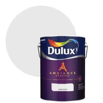 DULUX AMBIANCE FARBA CERAMICZNA 5L Pure White